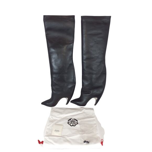 Alexander Mcqueen Knee High Stiletto Boots - Size 8, New with Box - Picture 2 of 4